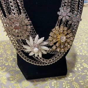 Stella & Dot Statement Floral Necklace
